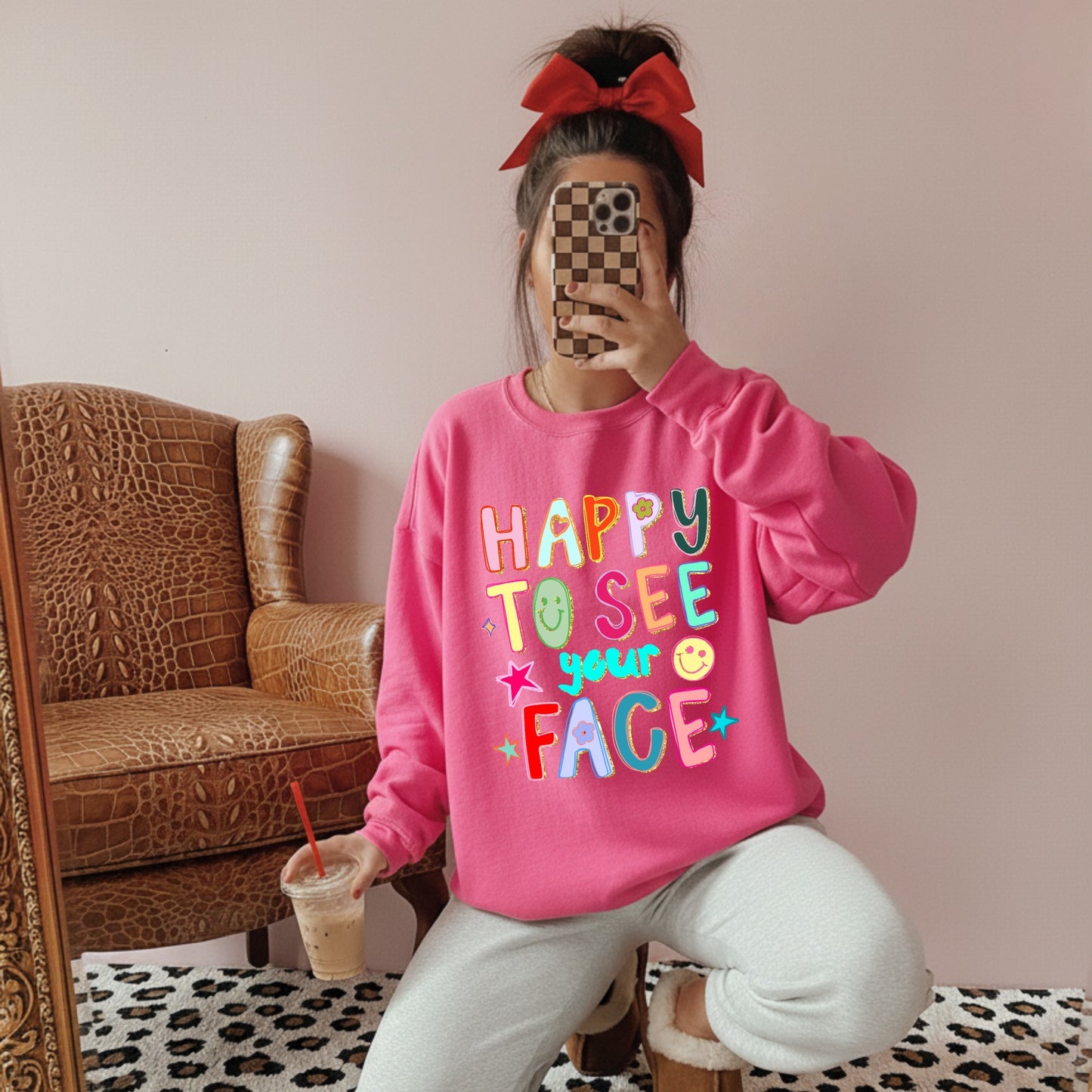 Happy To See You Crewneck