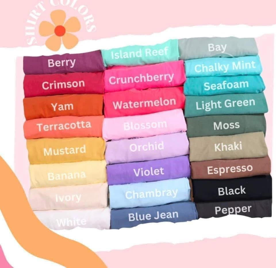 Comfort Color Tee Continued