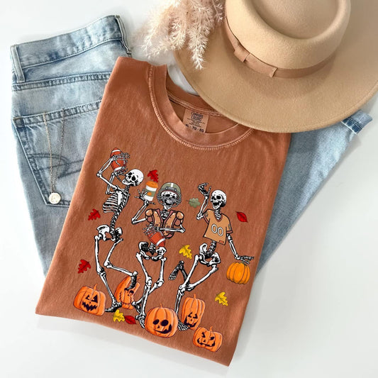 Skeleton Football Tee