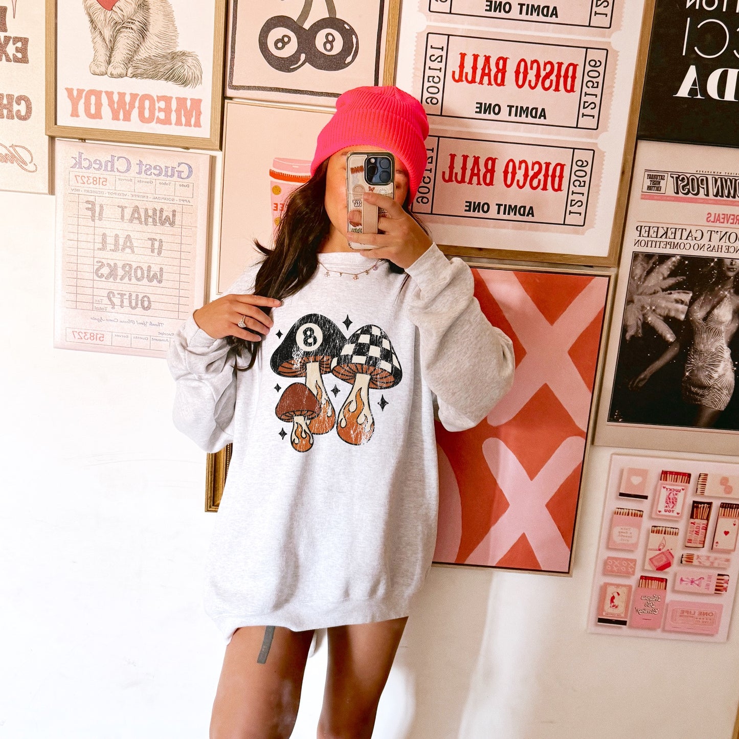 Mushroom Crewneck (Gray)