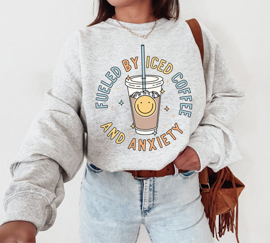 Iced Coffee & Anxiety Crewneck